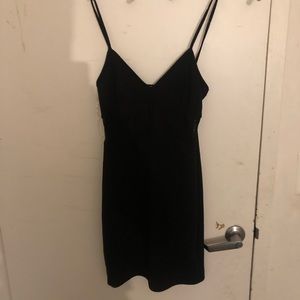 Black bodycon party dress